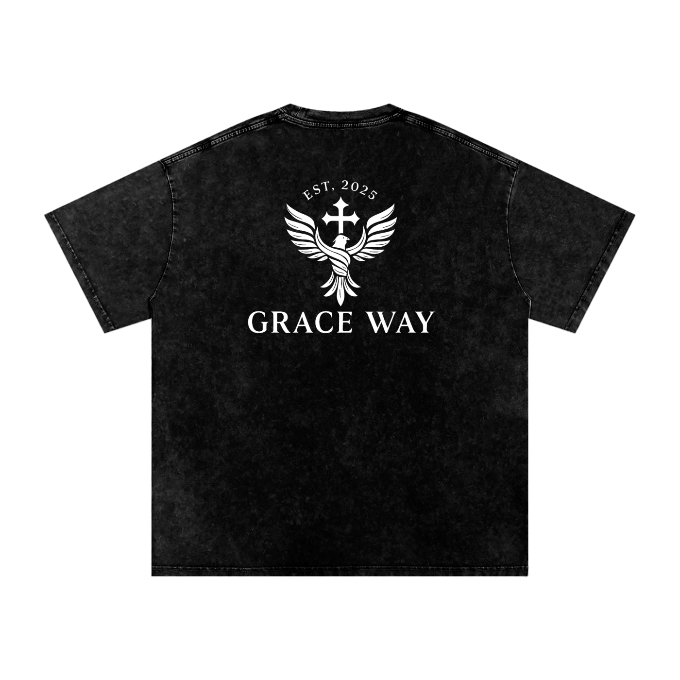 Snow Washed Oversized Cotton T-Shirt