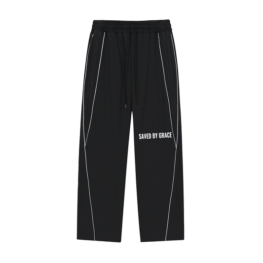 Reflection Striped Straight-Leg Sweatpants